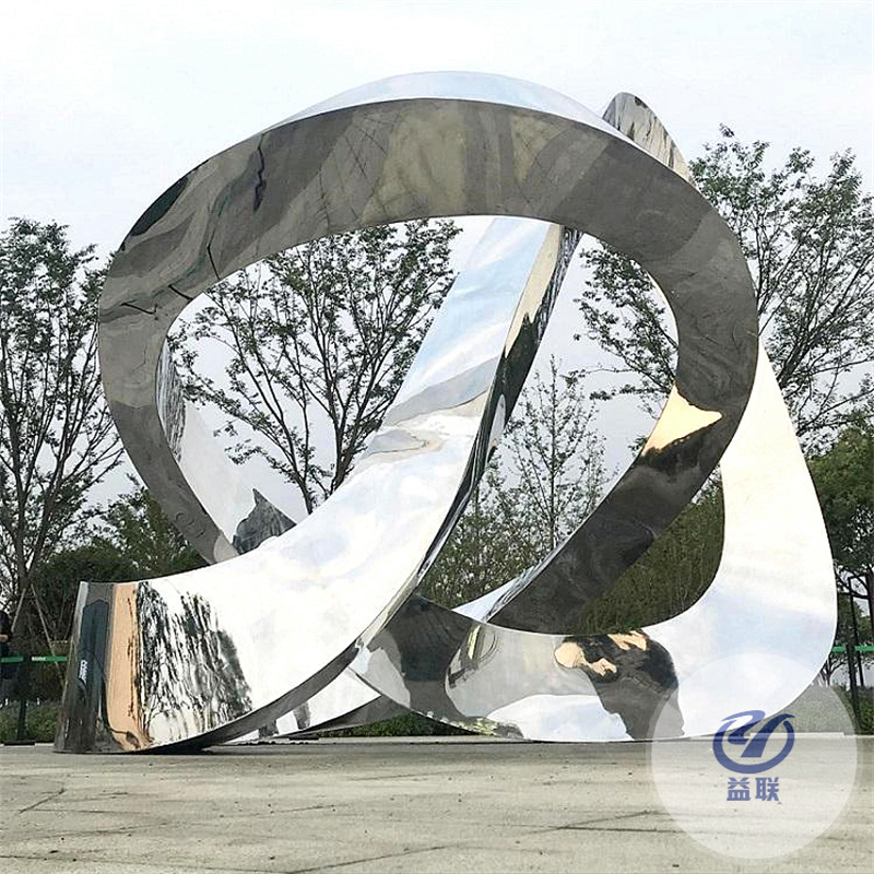 戶外雕塑水景組合不銹鋼魚雕塑可定制中式不銹鋼景觀園林小品