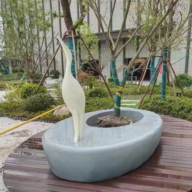 工廠玻璃鋼日字休閑座椅商場公園戶外玻璃鋼樹池坐凳創(chuàng)意美陳花箱